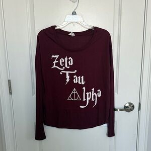 Bella Canvas Maroon Long Sleeve Tee